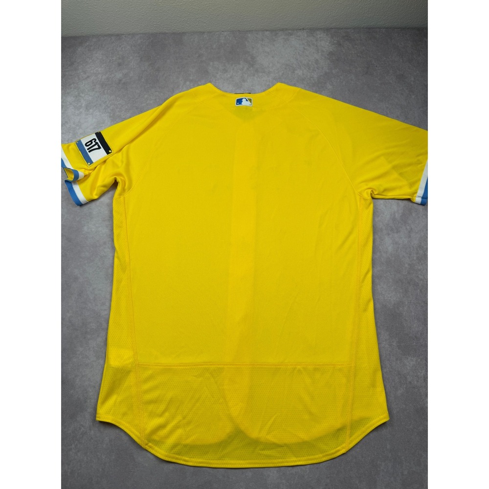 Nike Boston Red Sox City Connect Authentic Yellow Jersey Men's Sz 48 (L) MLB 617 - Picture 2 of 15